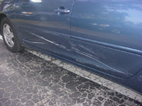 Car accident Albuquerque body paint repairs needed.